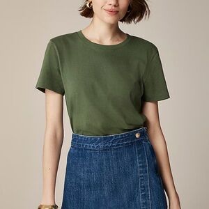 NWT J.Crew Vintage jersey classic-fit crewneck T-shirt in Utility Green